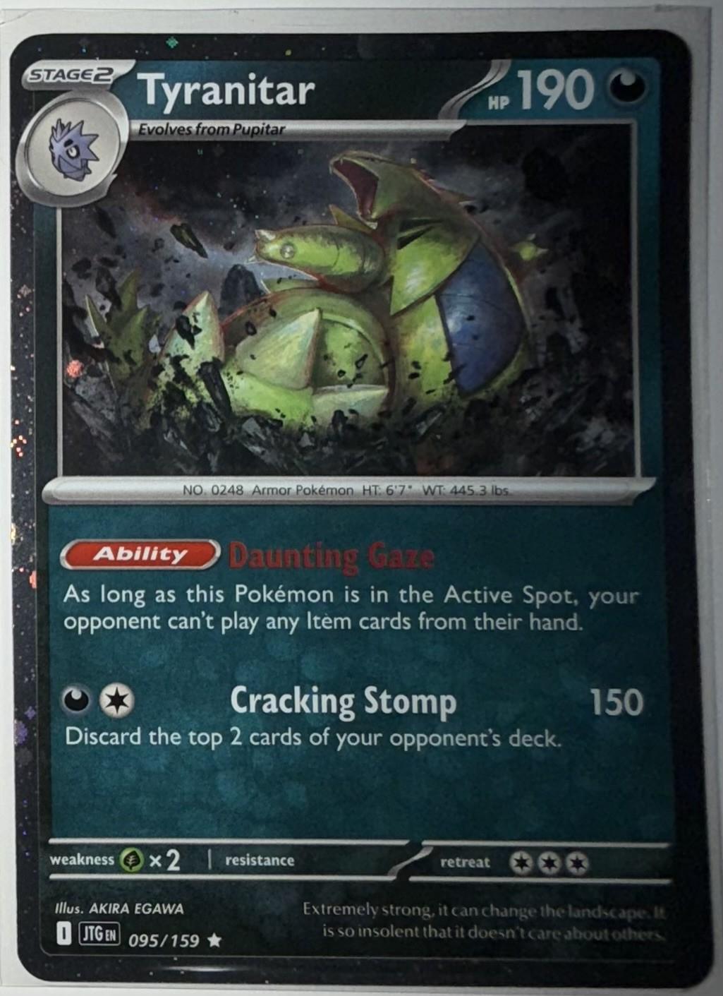 Journey Together Tyranitar [Cosmos-Holo] Pokémon card